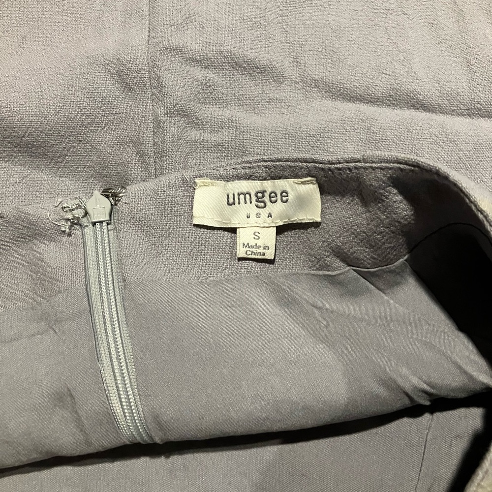 Umgee Light Gray Textured Skirt